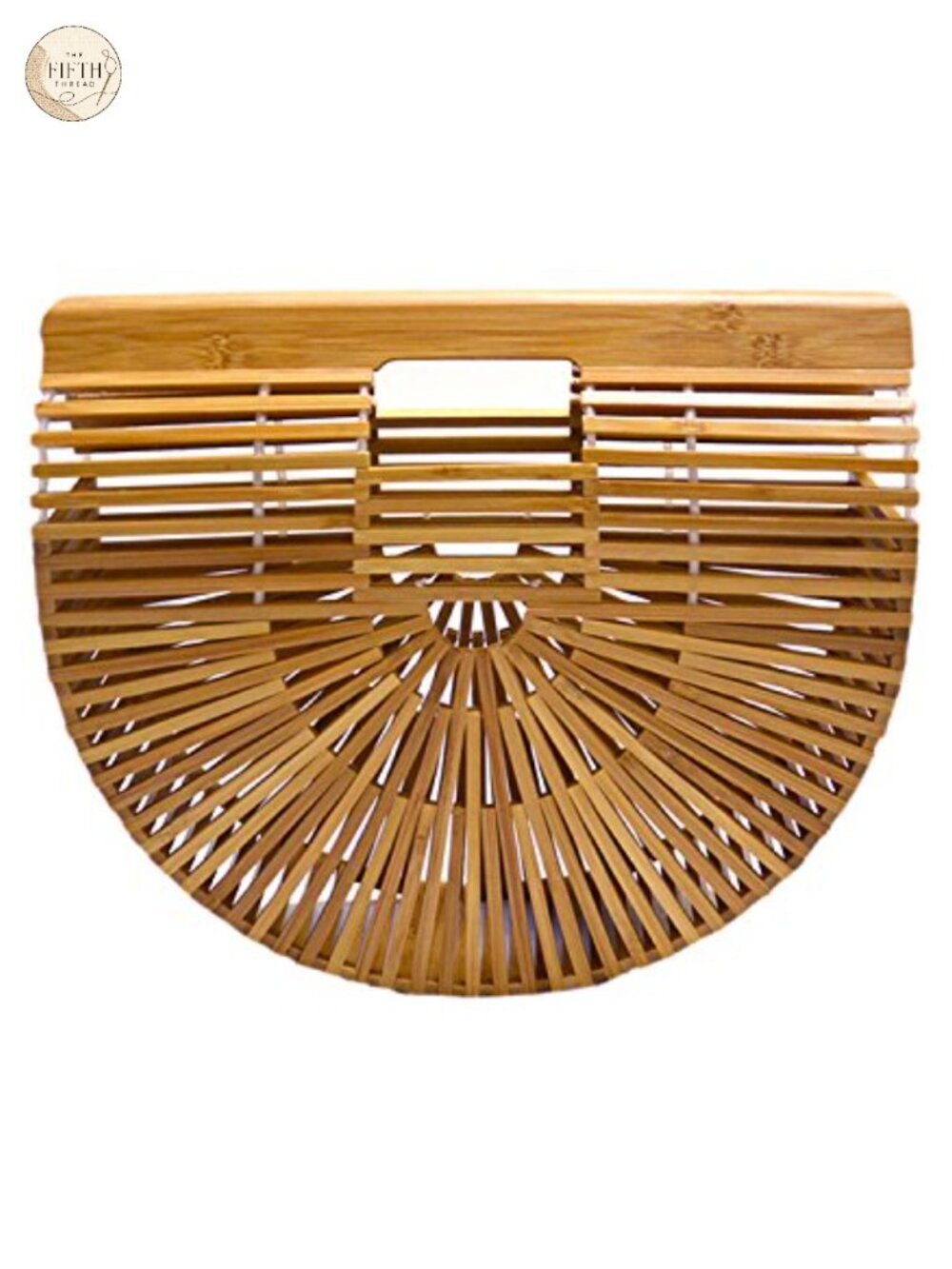 Handmade Bamboo Tote Bag Large Straw Beach Bag